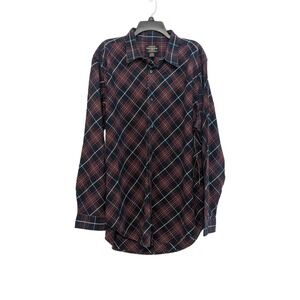 Polo Jeans Co Ralph Lauren Mens XL Plaid Button Down Shirt